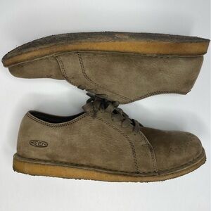 Keen Shoes Sierra Lace Up Oxford Nubuck Leather Tan Brown Women’s Size 8